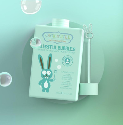 Hravá pěna do koupele s bublifukem Jack N´Jill 300 ml