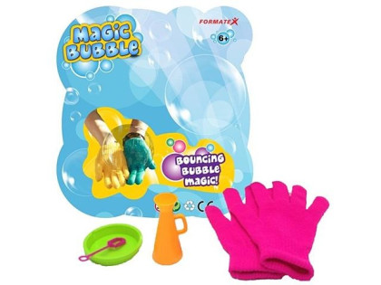 Magické bubliny s rukavicemi