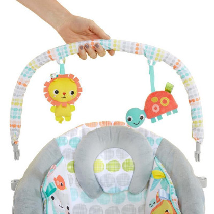 Lehátko vibrující s melodií Whimsical Wild 0 m+ do 9 kg 2019 Bright Starts