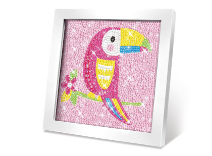 Kreativní set obraz s kamínky papoušek 