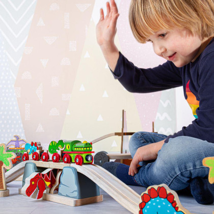 Most s T-Rexem Bigjigs Rail