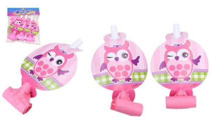 Frkačky papírové 6 ks růžové