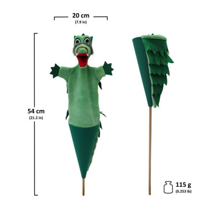 Kornoutový maňásek Dagobert 54 cm 3v1