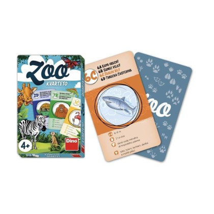 Společenská hra kvarteto ZOO 32 ks