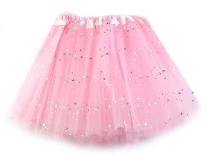 Karnevalová sukýnka s flitry 30 cm