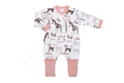 Rostoucí overal Safari růžová Česká výroba Babyservice