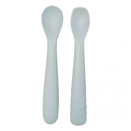 Silikonové lžičky B-Spoon Shape 2 ks Grey