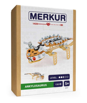 Stavebnice Ankylosaurus 130 ks v krabici 13x18x5 cm Merkur