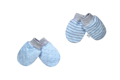 Rukavičky pro novorozence úplet Modré Baby Service