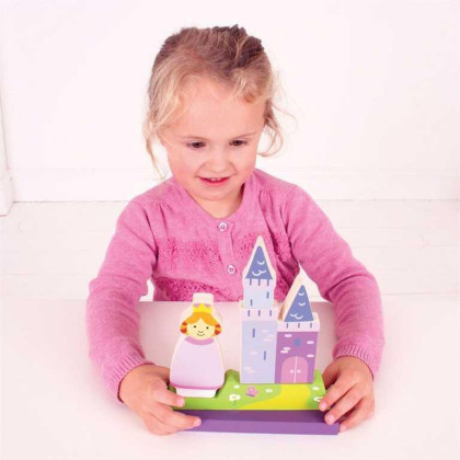 Magnetické vertikální puzzle zámek Bigjigs Toys