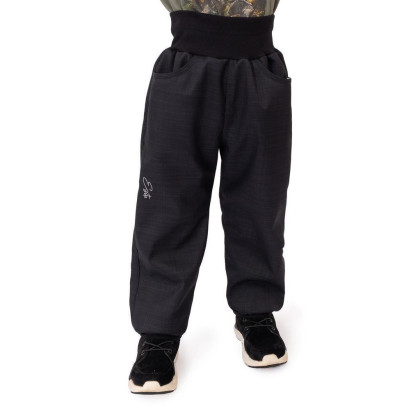 Dětské softshellové kalhoty s beránkem Lamb Black Esito