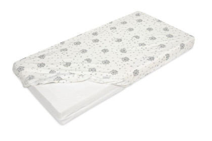 Bavlněné prostěradlo s gumou a potiskem 70 x 140 cm Babymatex