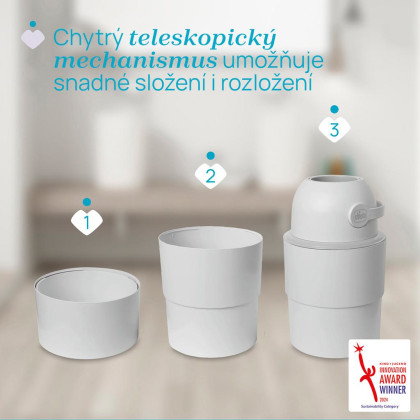 Koš na plenky teleskopický Odour Off na odstranění zápachu Chicco