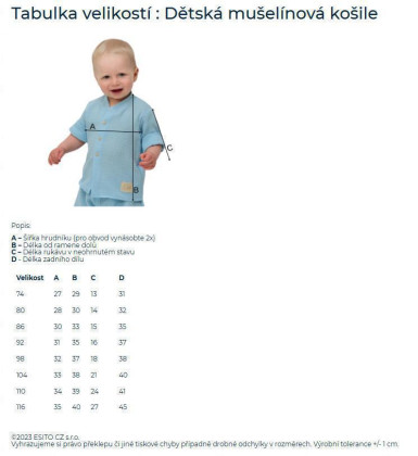 Dětská košile Náklaďáci modrá Esito