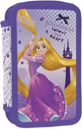 Školní penál 2 patrový plný Locika Rapunzel