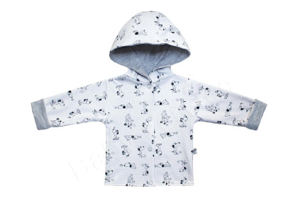 Podšitý kabátek s kapucí Pejsek Baby Service