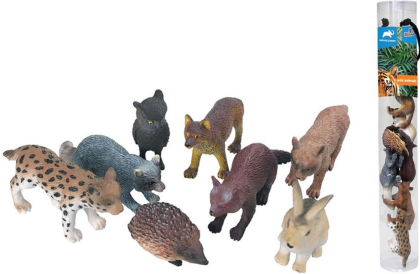 Zvířátka v tubě - lesní 8 ks, mobilní aplikace pro zobrazení zvířátek