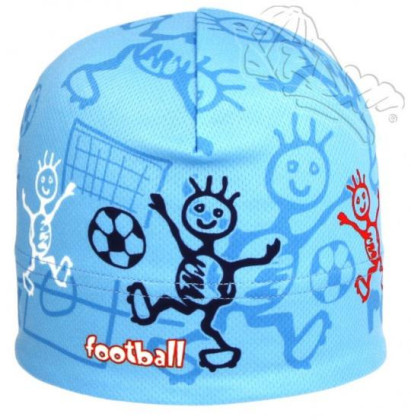 Funkční čepice jarní modrá fotbal RDX