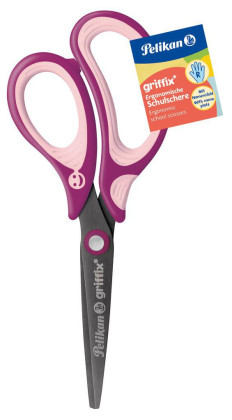 Nůžky pro praváky, fialové Griffix