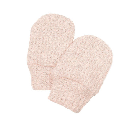 Kojenecké rukavice svetrové Powder pink Esito