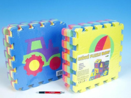 Pěnové puzzle podložka 30cm - auta