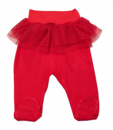 Kojenecké polodupačky s týlem Vánoce Mamatti červené