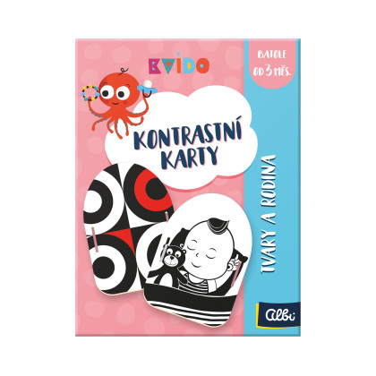 Kontrastní karty Tvary a rodina - Kvído