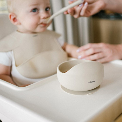 Silikonová miska s přísavkou + silikonová ohebná lžička BabyOno