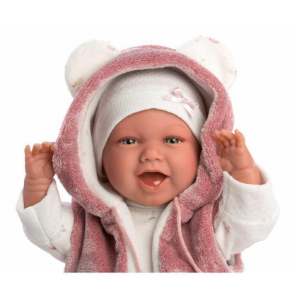New Born 74070 Llorens - realistické miminko se zvuky 42 cm