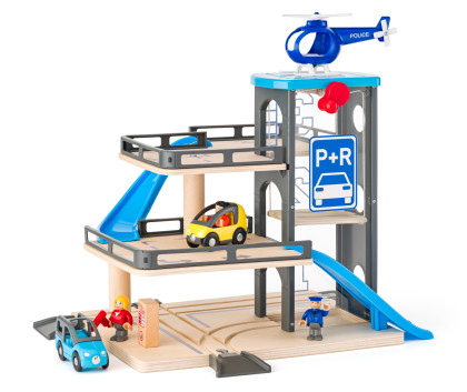 Garáž s autíčky a heliportem Woody