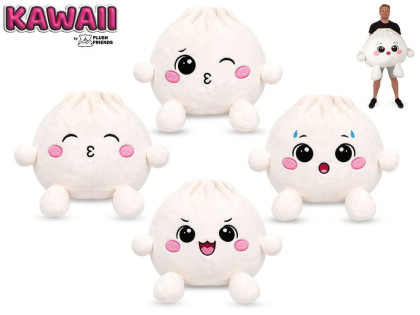 Plush Friends Kawaii Bao plyšový knedlíček 60 cm - 4 druhy