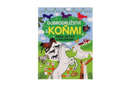 Kniha aktivit s nálepkami Dobrodružství s koňmi