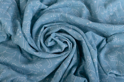 Mušelínové prostěradlo Design s gumou 60 x 120 cm BabyMatex