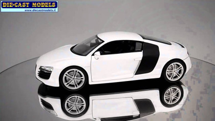 Model auta 1:34 AUDI R8 V10 BÍLÉ