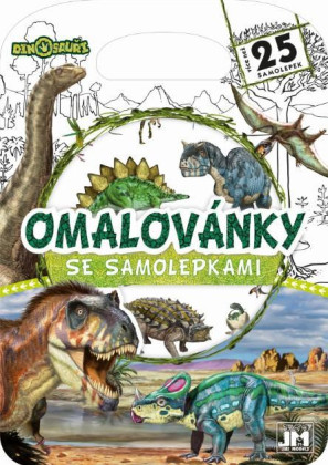 Omalovánky se samolepkami - Dinosauři