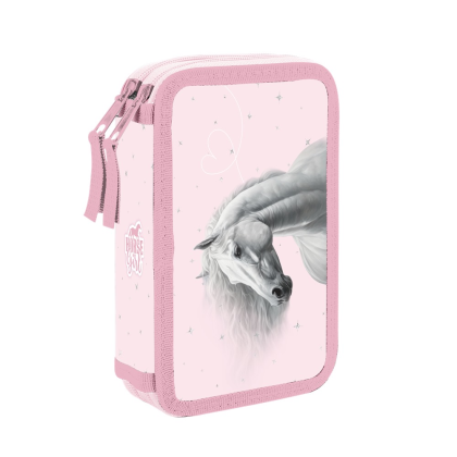 Dvoupatrový penál prázdný kůň romantic