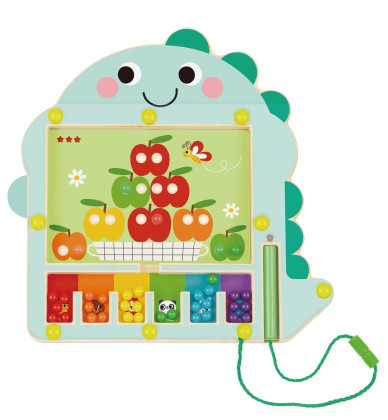 Magnetická hra Třídění barev s dinosaurem Kids Toys 