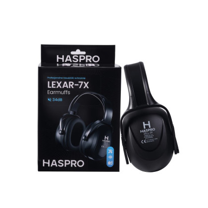 Chrániče sluchu Lexar-7X, SNR 34dB černé Haspro 