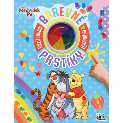 Barevné prstíky Medvídek Pú