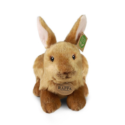 Plyšový králík hnědý ležící 23 cm ECO-FRIENDLY Rappa