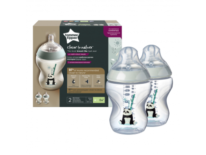 Kojenecká láhev C2N 2 ks 260 ml 0 m+