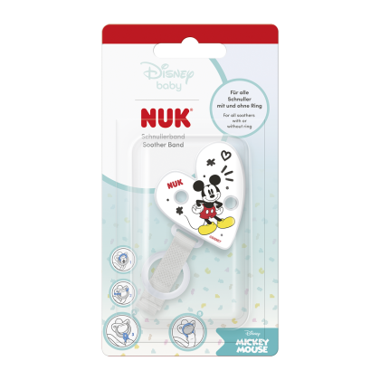 Stužka na dudlík Disney Mickey Nuk