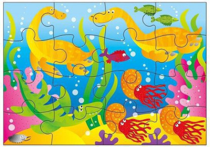 4 Puzzle v krabici - Dinosauři