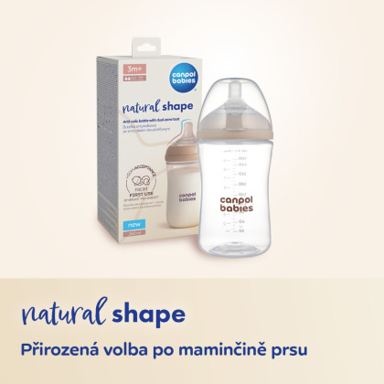 Láhev antikoliková Natural Shape 150 ml Canpol babies