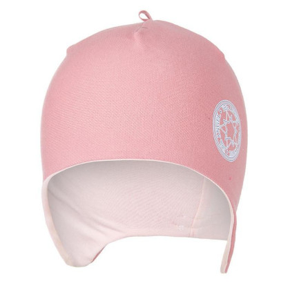 Čepice laponka podšitá JEANS Outlast ® - starorůžová/sv.pudrová