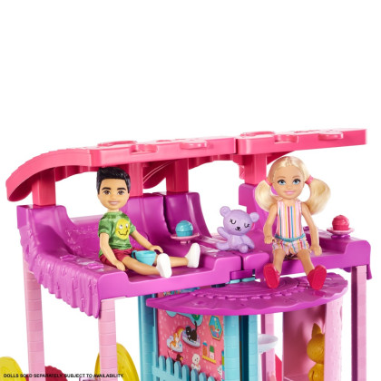 Chelsea dům se skluzavkou Barbie