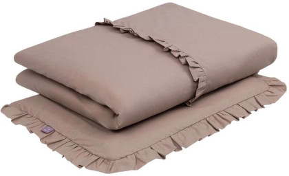 Sada povlečení 2dílné bavlněné 100 x 135 cm hnědá Infantilo