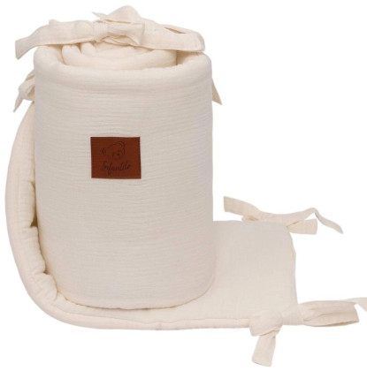 Ochranný mušelínový mantinel do postýlky Infantilo