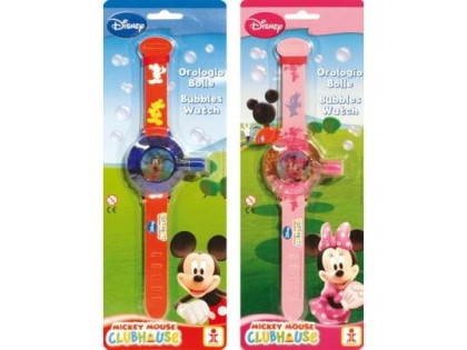 Bublifukové hodinky Mickey a Minnie