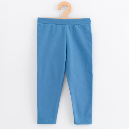 Dětské legíny z teplákoviny New Baby Kindergarten blue 